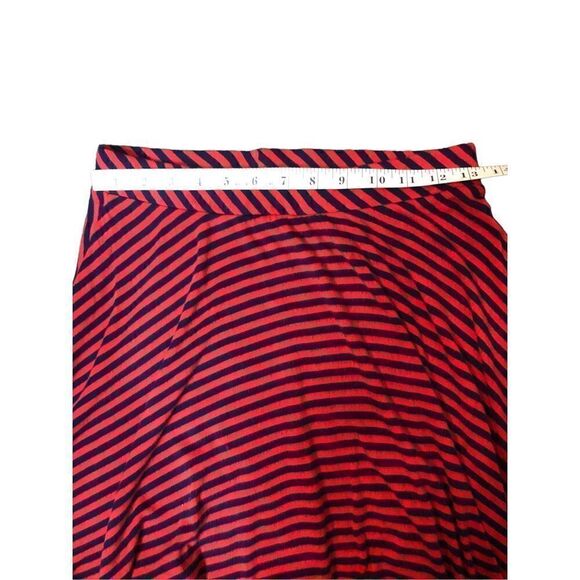 SO striped red and black jersey knit skater skirt - Picture 5 of 8